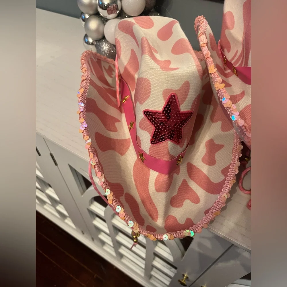 Pink cowboy hat Party accesory